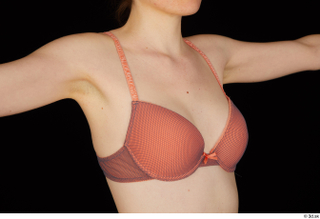 Violet breast chest orange bra underwear upper body 0005.jpg